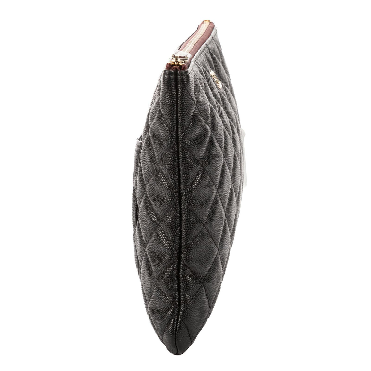 Chanel Zip Pouch Black Caviar Leather — view 4