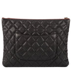 Chanel Zip Pouch Black Caviar Leather — view 5