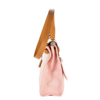 Hermes Herbag Light Pink Tan Toile Officier Handbag — view 3