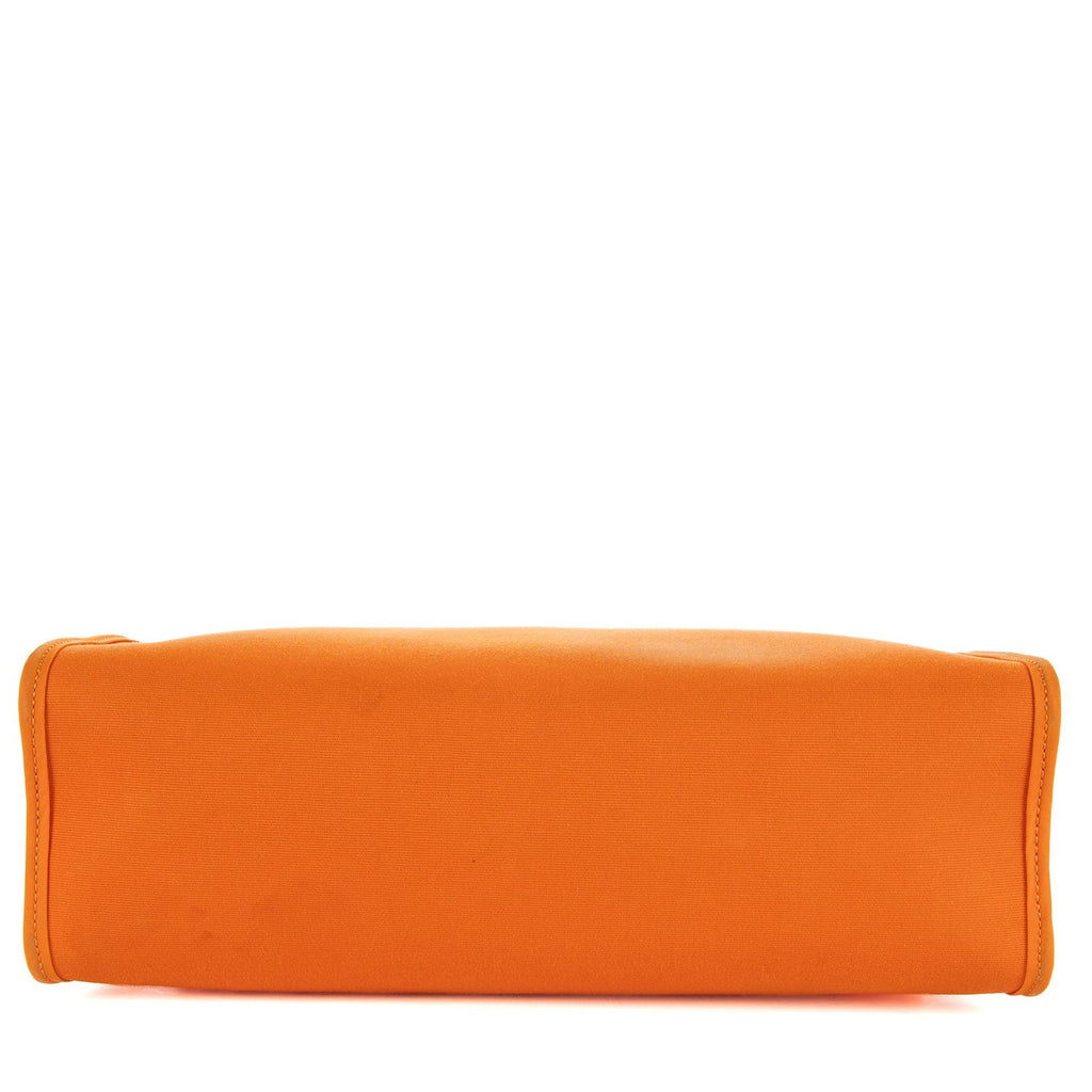 Hermes Herbag Orange Tan Toile Officier Handbag — view 6