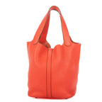 Hermes Picotin Red Clemence Leather Handbag — view 5