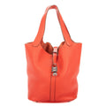 Hermes Picotin Red Clemence Leather Handbag