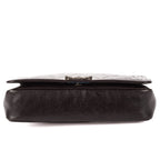 Chanel Large Hobo Black Gray Quilted Lambskin Leather — view 6