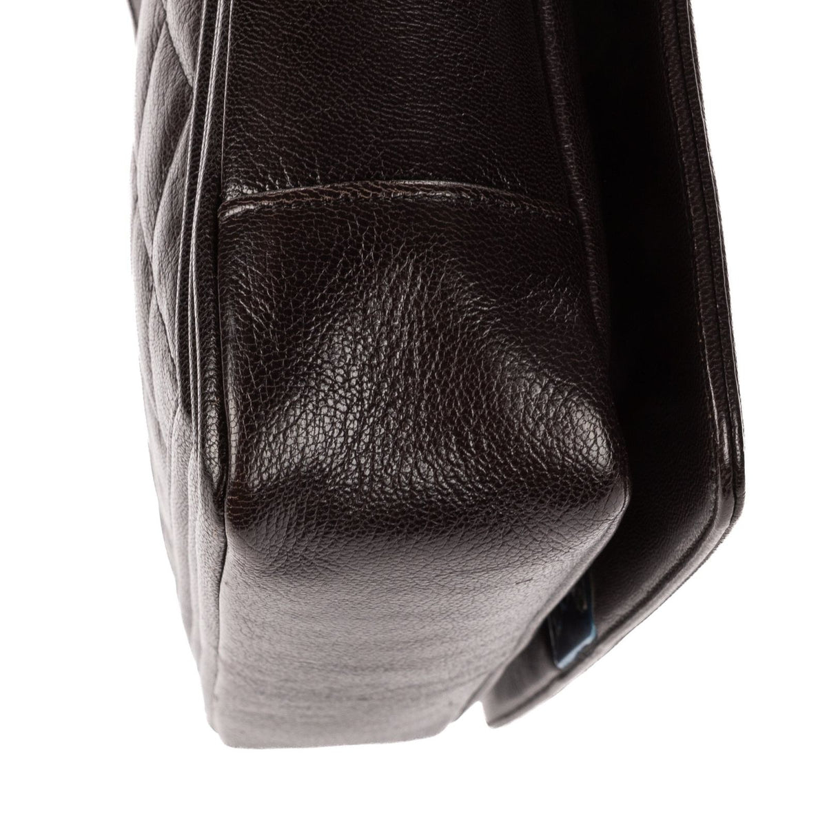 Chanel Large Hobo Black Gray Quilted Lambskin Leather — view 8