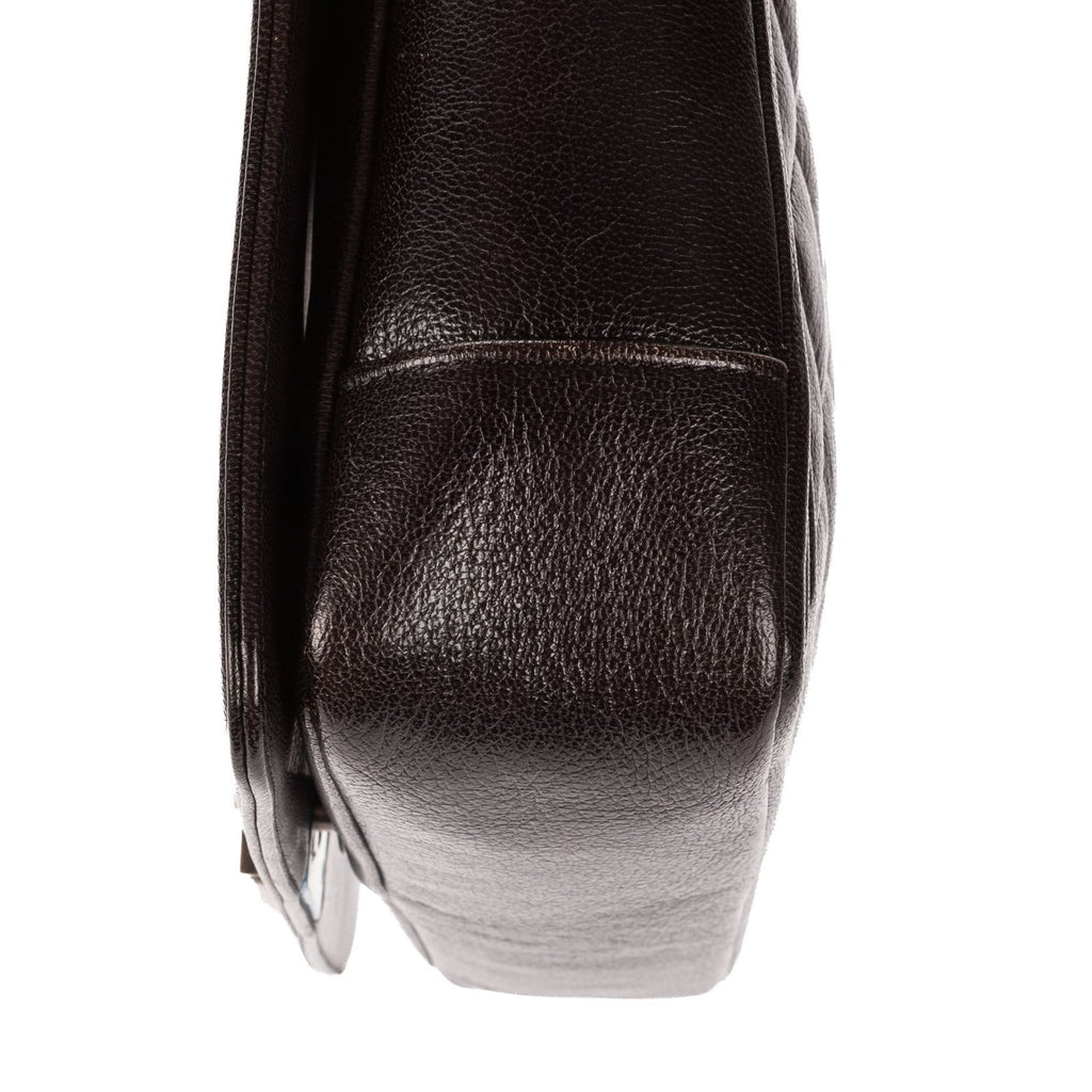 Chanel Large Hobo Black Gray Quilted Lambskin Leather — view 7