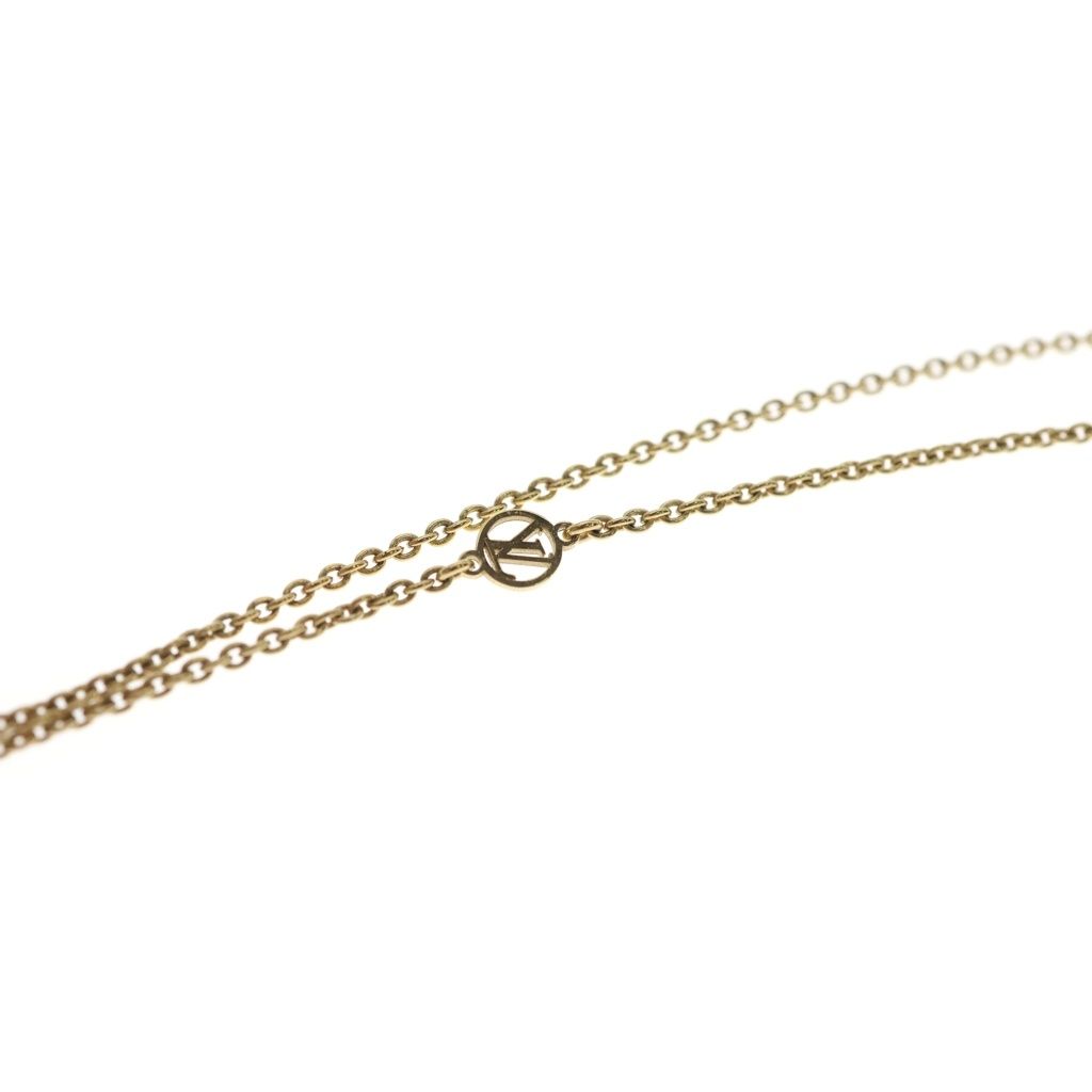 Louis Vuitton Essential V Necklace Gold — view 5