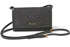 Prada Shoulder Bag Multi Wallet Bifold Black Leather — view 3