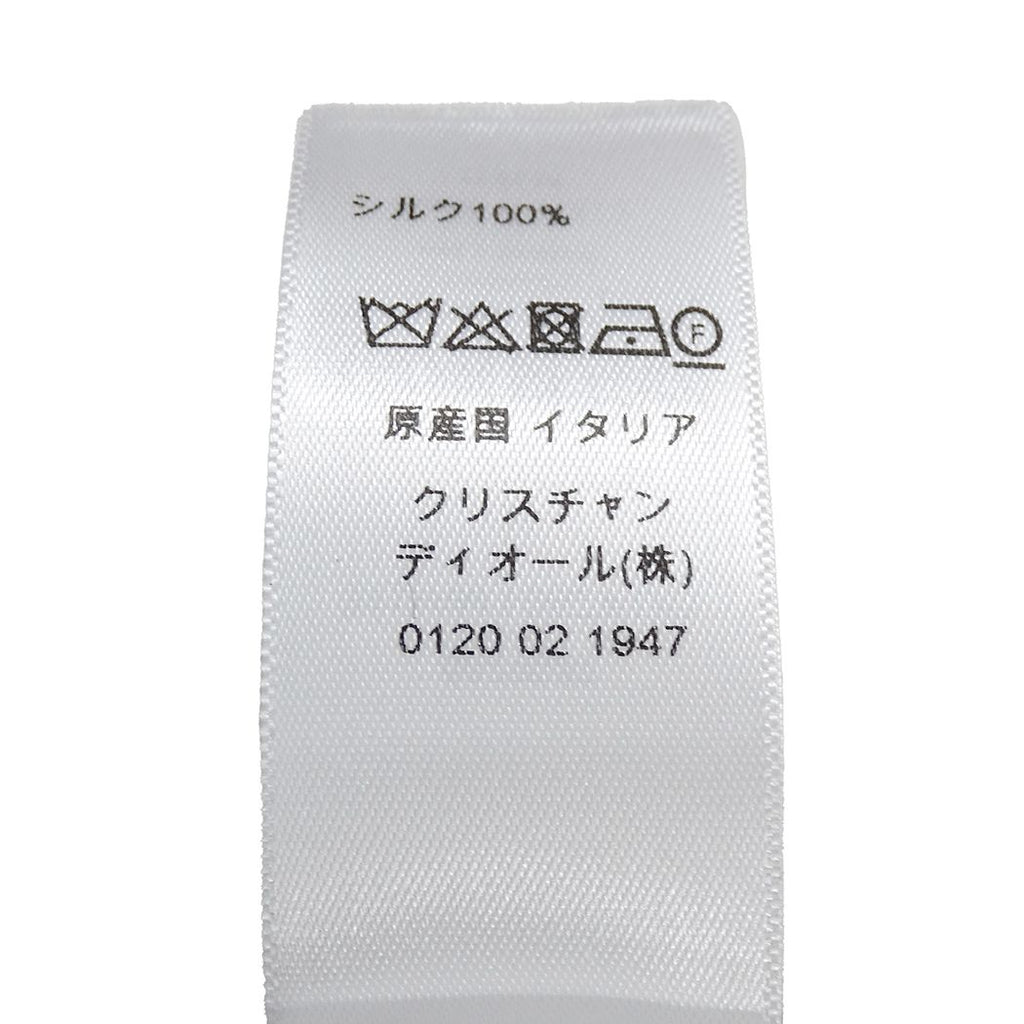 Dior Scarf Silk Mitzah Red Black Logo Heart Ribbon — view 5