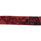 Dior Scarf Silk Mitzah Red Black Logo Heart Ribbon — view 8