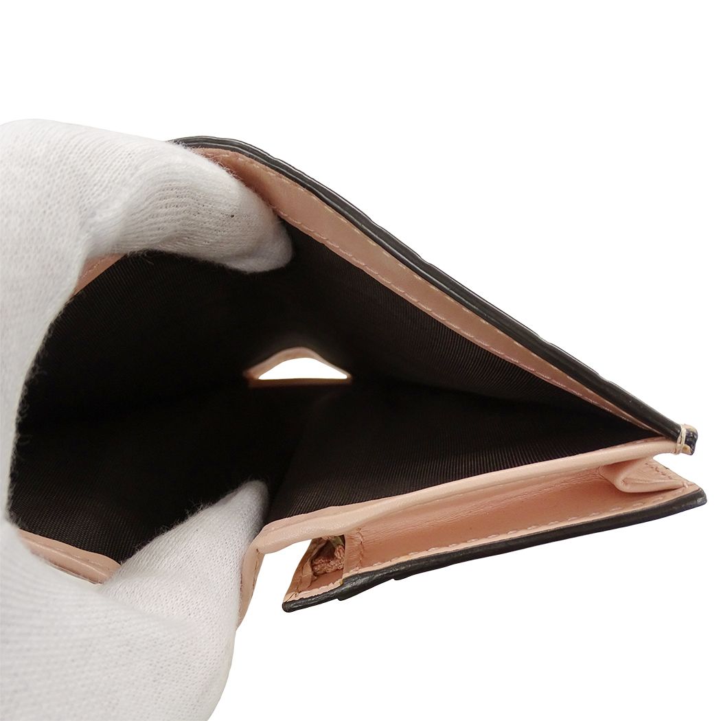 Gucci Wallet Guccissima Bifold Cat Pink Gold Compact — view 7