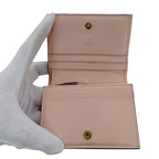 Gucci Wallet Guccissima Bifold Cat Pink Gold Compact — view 5