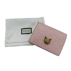 Gucci Wallet Guccissima Bifold Cat Pink Gold Compact — view 8