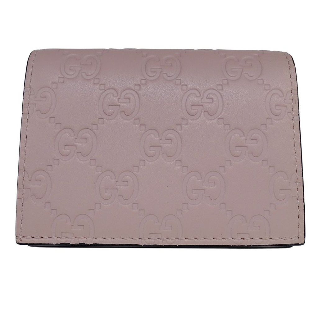 Gucci Wallet Guccissima Bifold Cat Pink Gold Compact — view 2