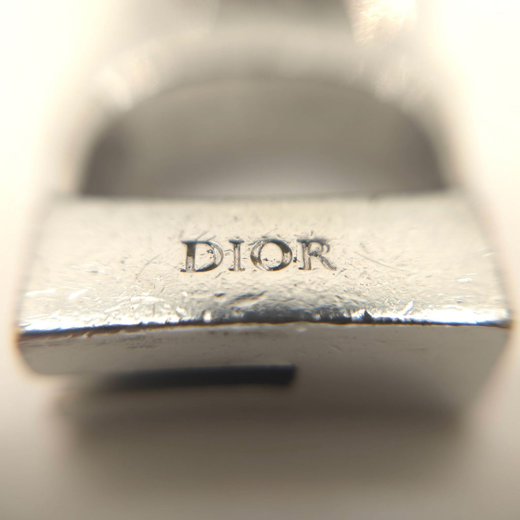 Dior CD Icon Chain Link Necklace Full Silver Tone Brass — view 7