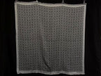 Loewe Anagram Wool 60% Silk 40% Shawl Gray Scarf