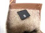 Gucci Leather 8 Brown Silver Gloves — view 4