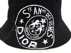 Dior Union Bob Hat Cotton Bucket Hat Black — view 3