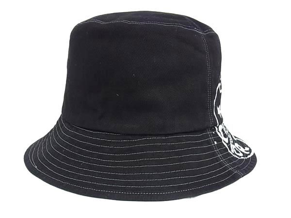 Dior Union Bob Hat Cotton Bucket Hat Black — view 2