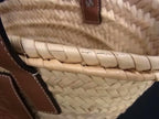 Loewe Anagram Raffia Leather Basket Bag Handbag Beige Brown — view 7