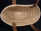 Loewe Anagram Raffia Leather Basket Bag Handbag Beige Brown — view 5