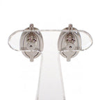 Hermes Mini Maillon Earrings Genus Metal Cream Silver — view 4