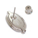 Hermes Mini Maillon Earrings Genus Metal Cream Silver — view 6