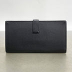 Hermes Wallet Bearn Soufflet Veau Epsom Black Silver — view 8