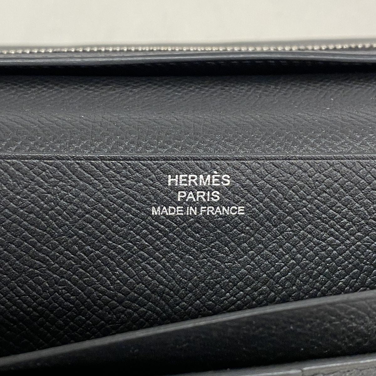 Hermes Wallet Bearn Soufflet Veau Epsom Black Silver — view 4