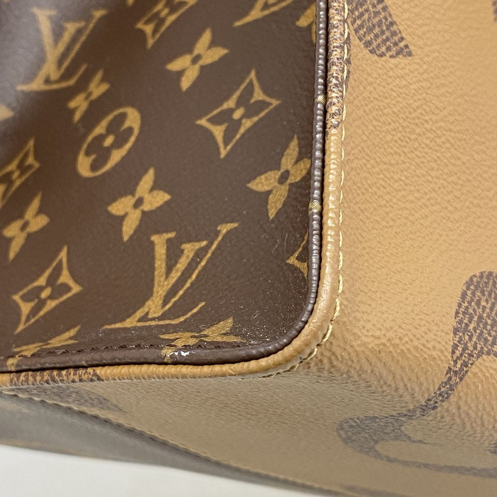 Louis Vuitton Tote Bag Monogram Giant Reverse On The Go GM Brown 2-Way — view 6
