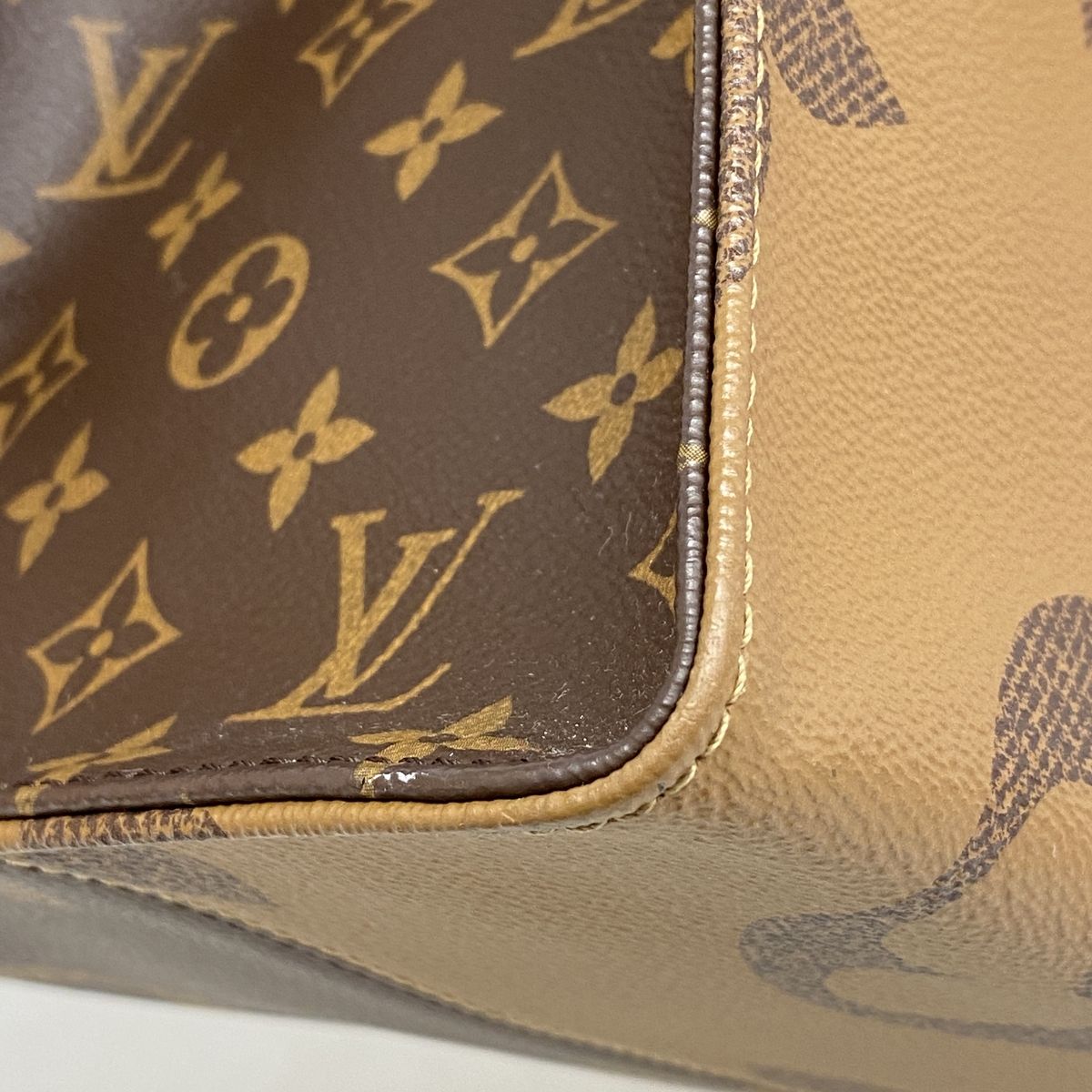 Louis Vuitton Tote Bag Monogram Giant Reverse On The Go GM Brown 2-Way — view 6