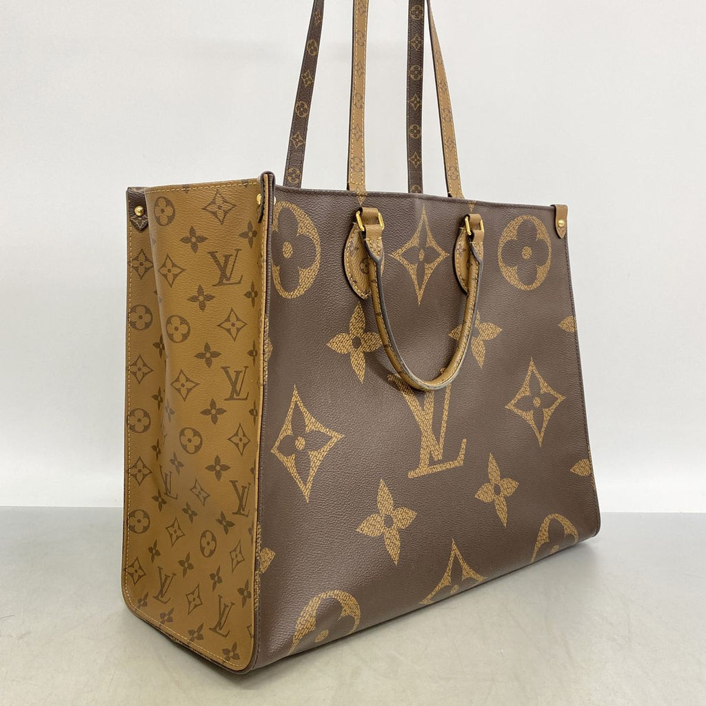 Louis Vuitton Tote Bag Monogram Giant Reverse On The Go GM Brown 2-Way — view 2