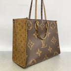 Louis Vuitton Tote Bag Monogram Giant Reverse On The Go GM Brown 2-Way — view 2
