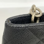 Chanel Tote Bag Reissue Caviar Leather Black Silver — view 7