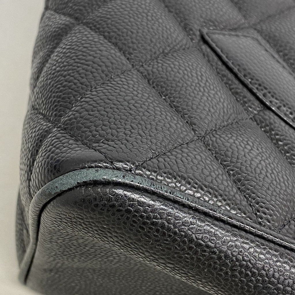 Chanel Tote Bag Reissue Caviar Leather Black Silver — view 6
