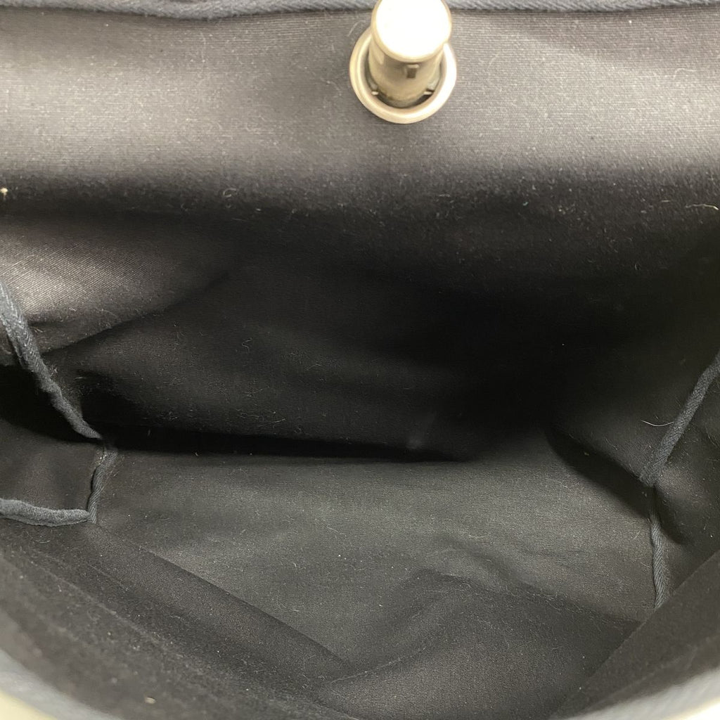 Hermes Handbag Herbag MM Toile Officier Black Silver 2-Way Bag — view 4