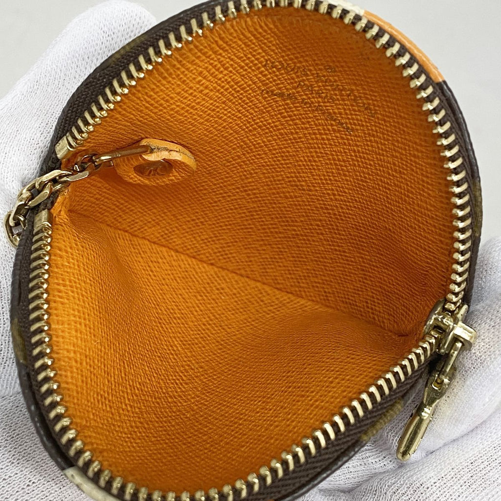 Louis Vuitton Coin Purse Monogram Groom Porte Monnaie Rond Orange — view 3