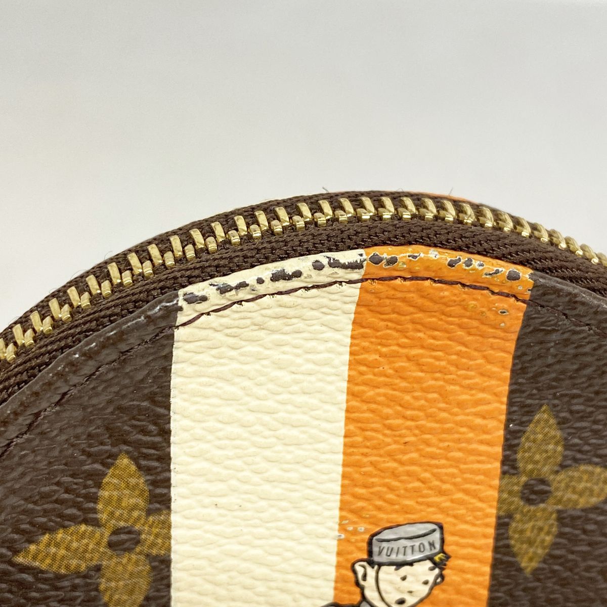 Louis Vuitton Coin Purse Monogram Groom Porte Monnaie Rond Orange — view 6