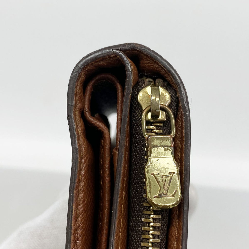 Louis Vuitton Wallet Monogram Compact Zip Brown — view 7