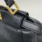 Fendi Handbag Mini Peekaboo Leather Black Gold 2-Way Bag — view 8