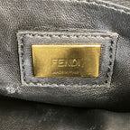 Fendi Handbag Mini Peekaboo Leather Black Gold 2-Way Bag — view 5