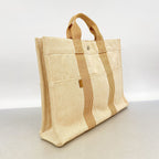 Hermes Tote Bag New Fourre Tout Canvas Orange Silver — view 2