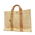 Hermes Tote Bag New Fourre Tout Canvas Orange Silver