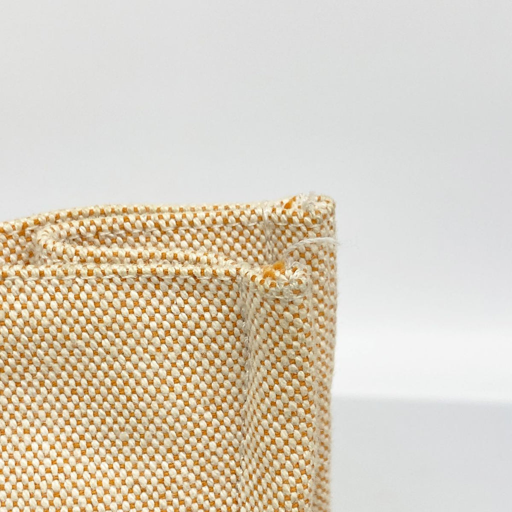 Hermes Tote Bag New Fourre Tout Canvas Orange Silver — view 8