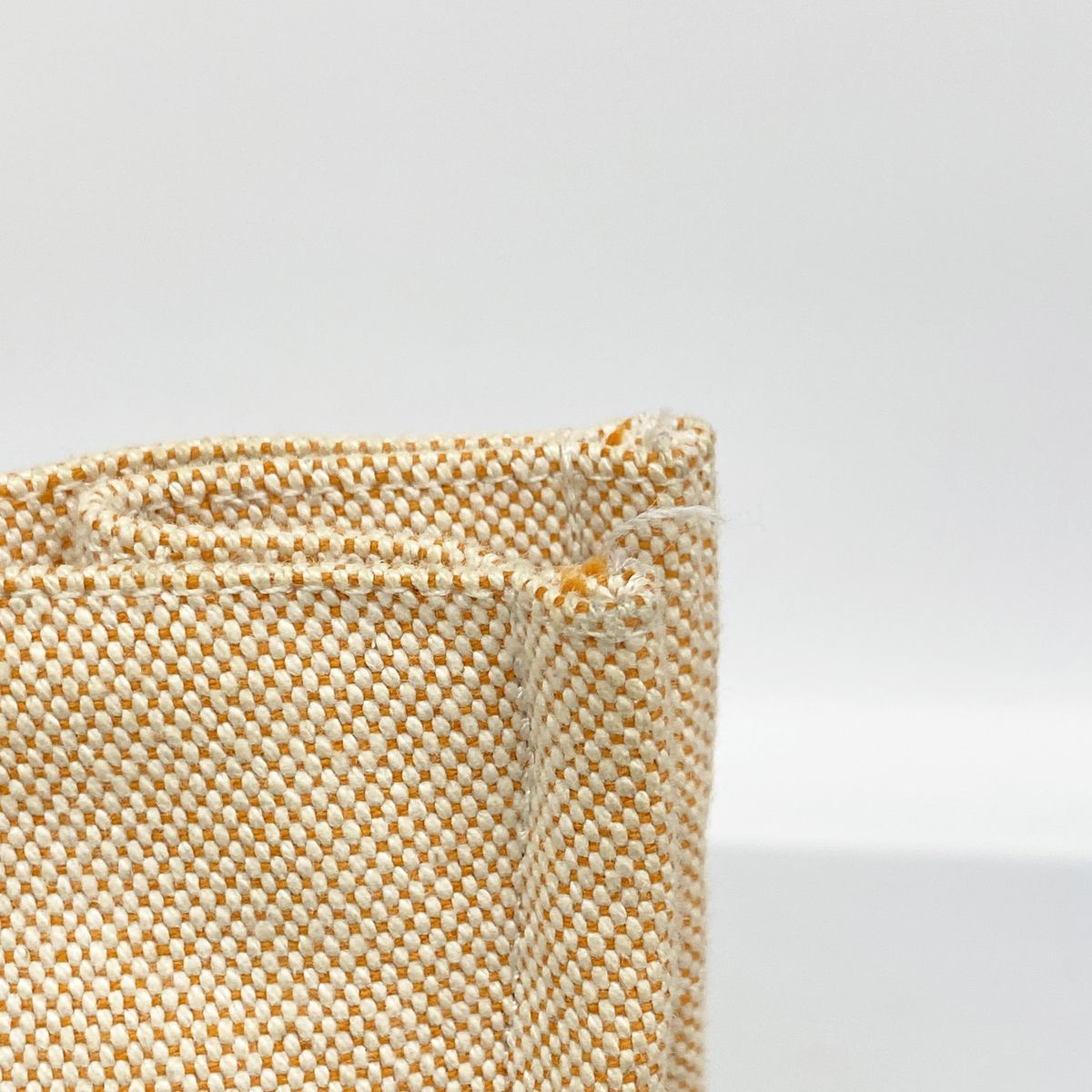 Hermes Tote Bag New Fourre Tout Canvas Orange Silver — view 8