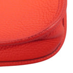Hermes Shoulder Bag Evelyne TPM Taurillon Clemence Rouge Pimare Silver — view 6