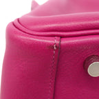 Hermes Handbag Lindy 30 Evercolor Rose Purple Silver 2-Way Bag — view 6