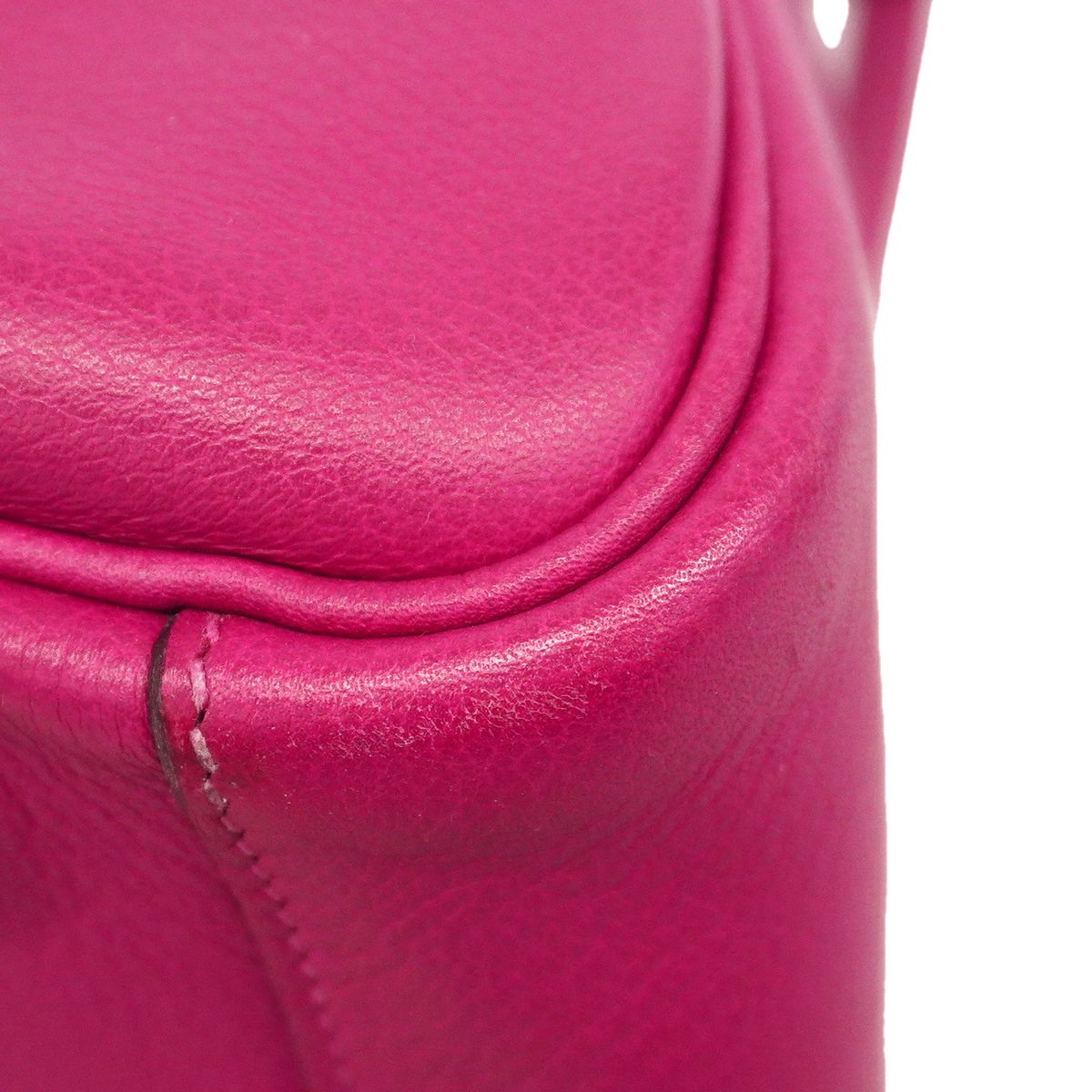 Hermes Handbag Lindy 30 Evercolor Rose Purple Silver 2-Way Bag — view 7