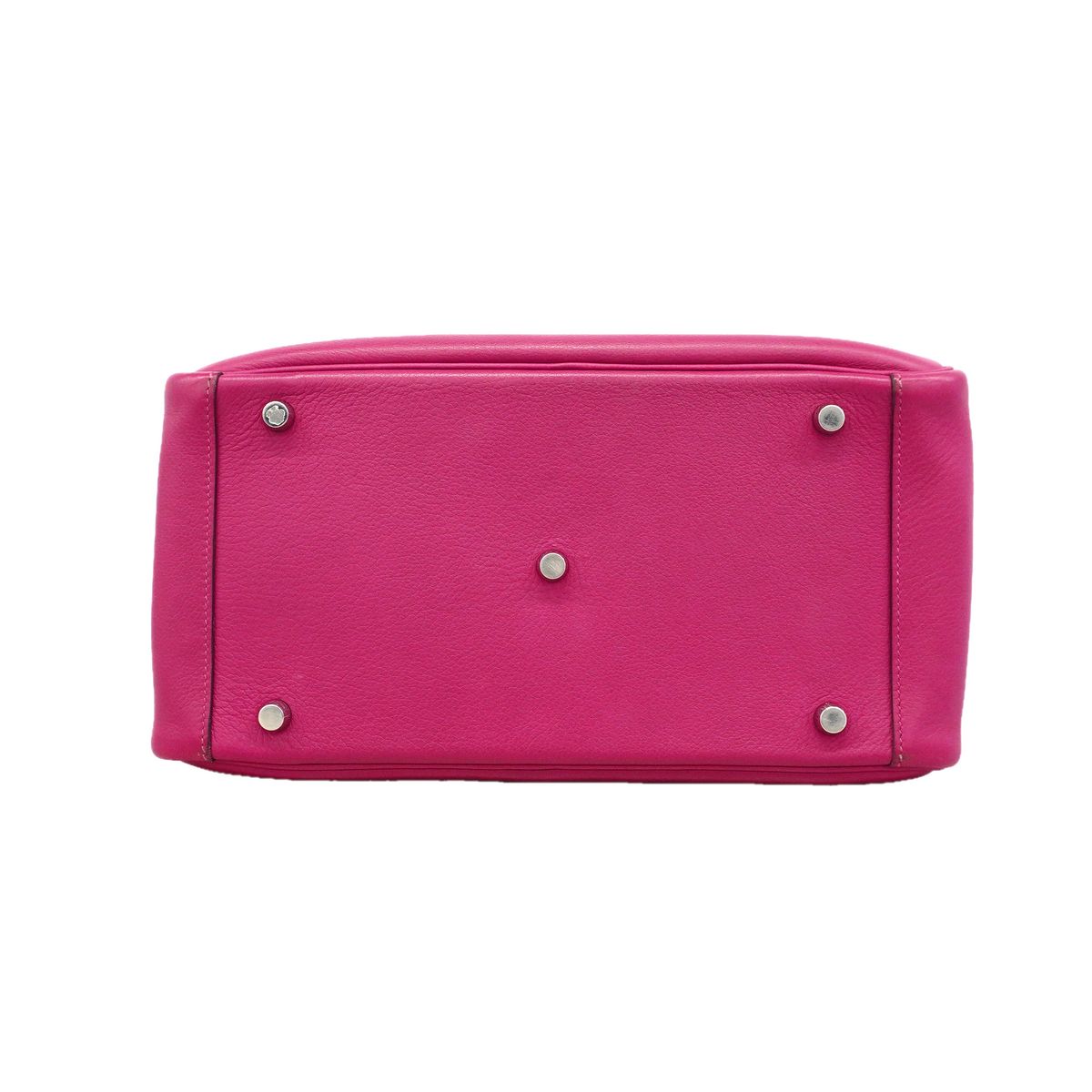 Hermes Handbag Lindy 30 Evercolor Rose Purple Silver 2-Way Bag — view 3
