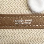 Hermes Tote Bag Garden Party PM Negonda Etoupe Silver — view 5