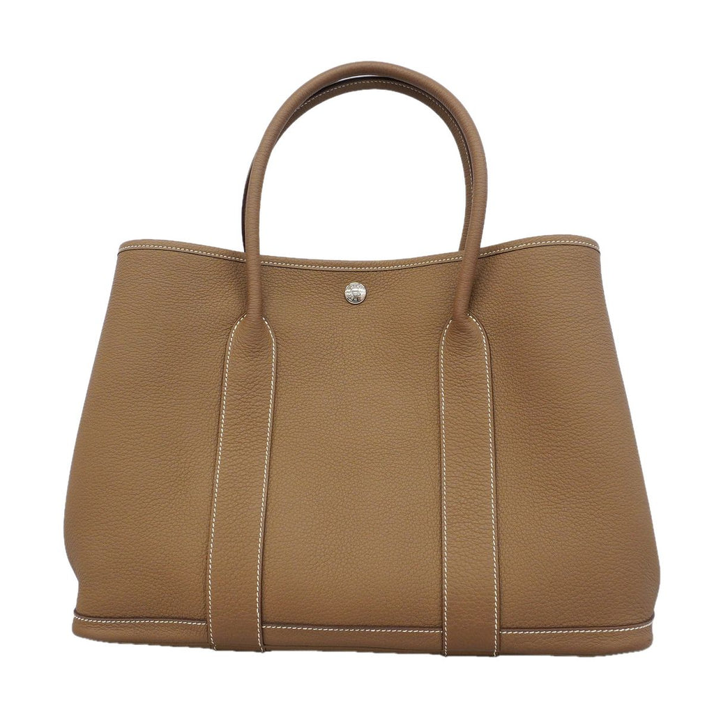 Hermes Tote Bag Garden Party PM Negonda Etoupe Silver